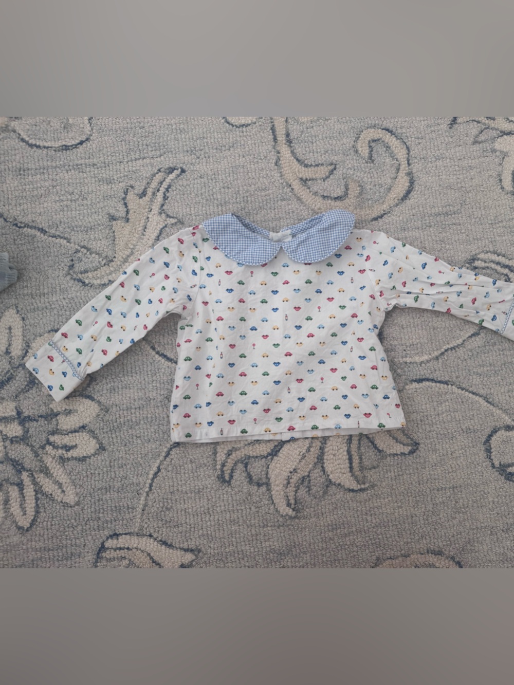 James and Lottie Peter Pan collar shirt. Size 12m